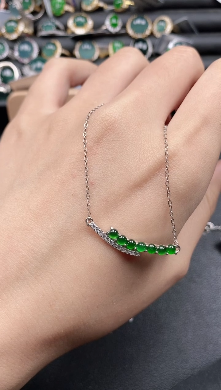 翡翠戒指银S925镶嵌5151-*10