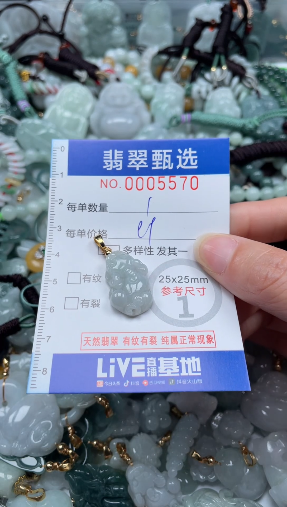 【闪购商品】翡翠颈饰未镶嵌00..5570