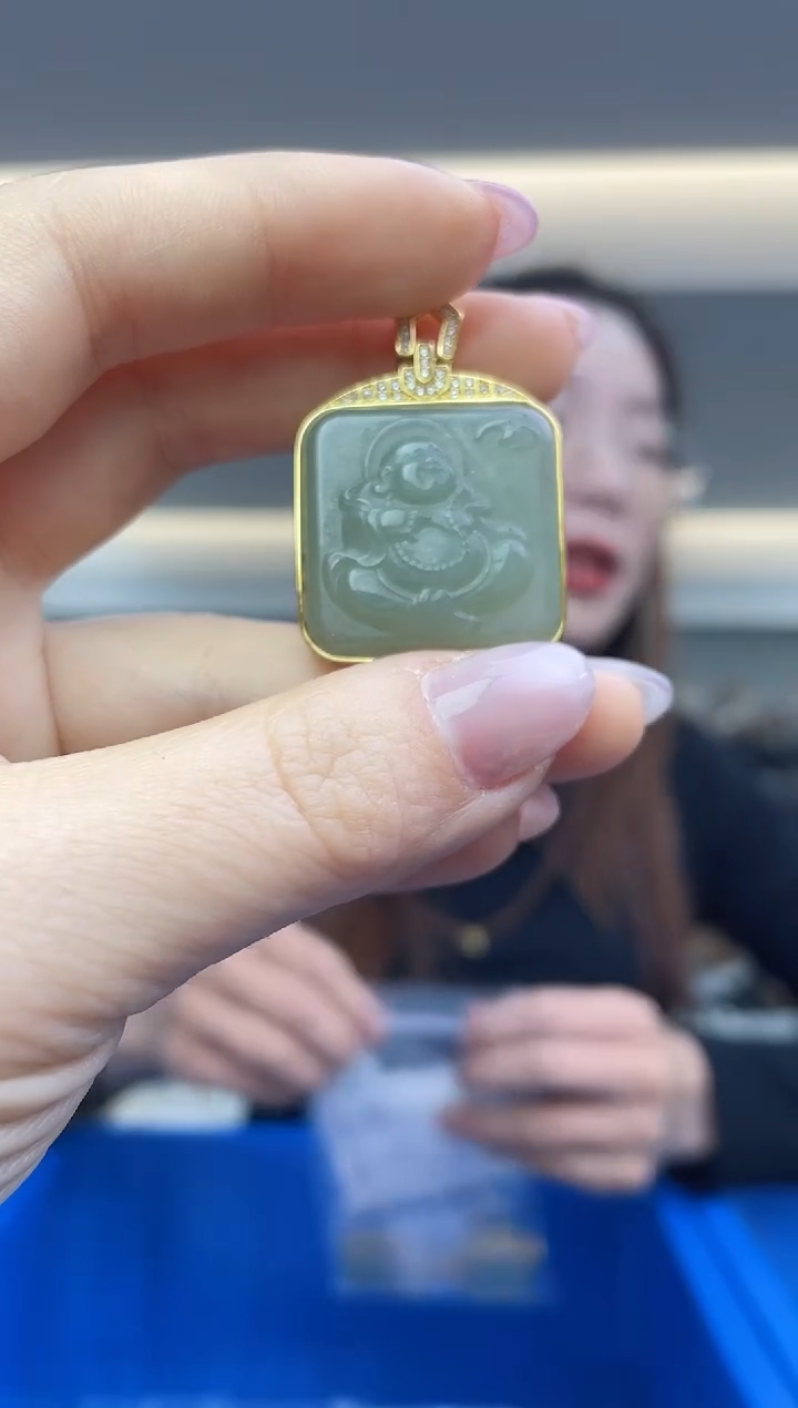 【闪购商品】和田玉`银S925镶嵌（多样性发一件）