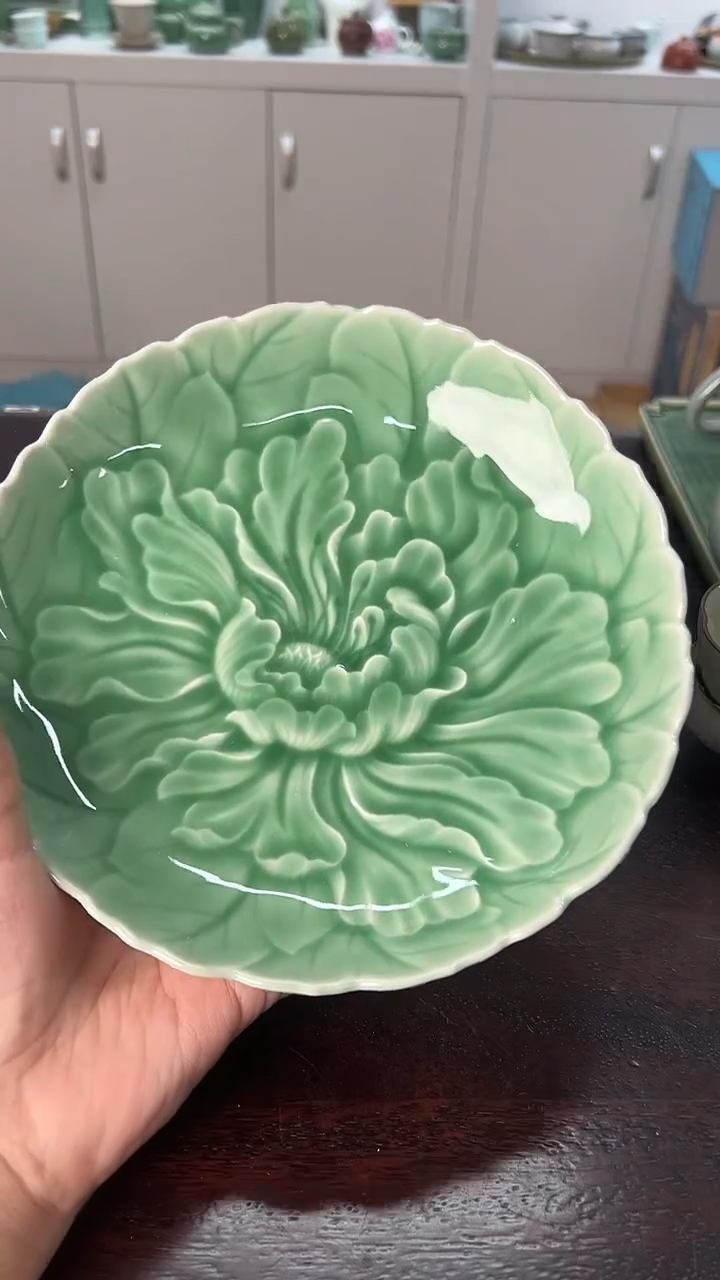 龙泉云间青瓷小米茶器