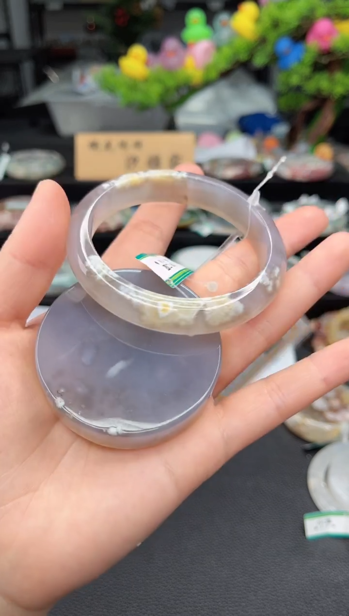 石英质玉未镶嵌手镯60圈口（不退不换）3452468