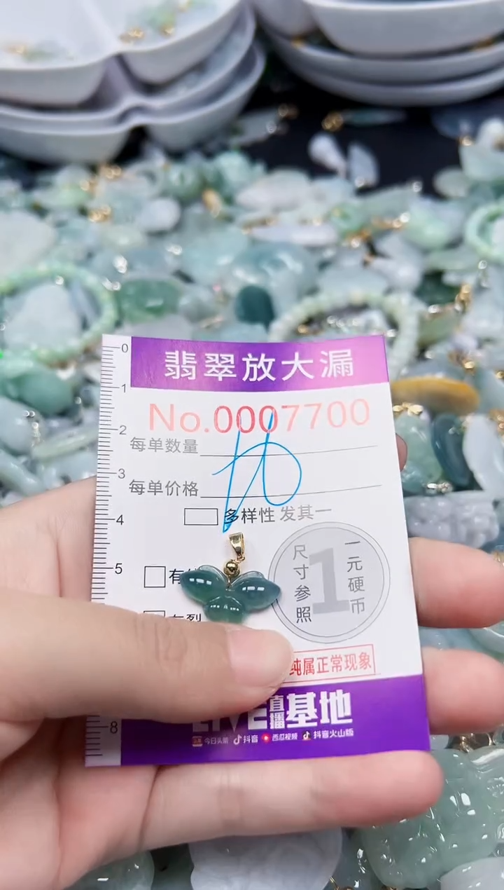 颈饰未镶嵌翡翠7700