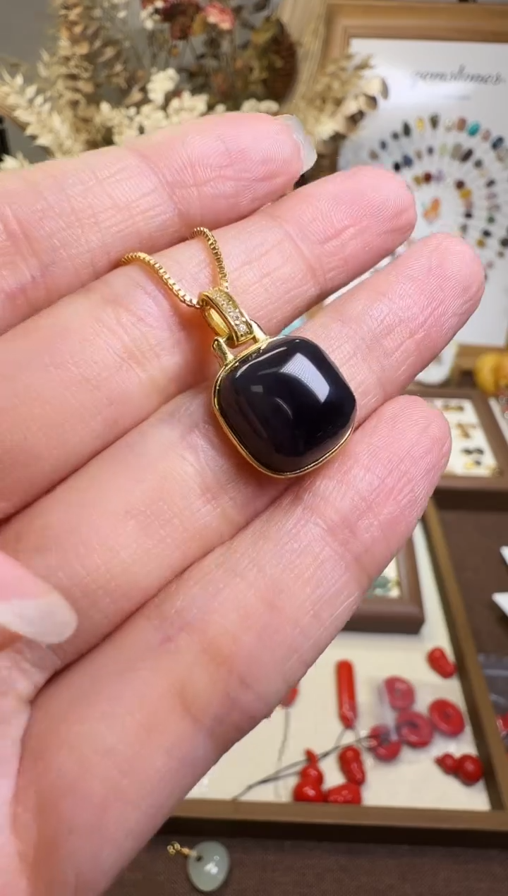 水晶摆件未镶嵌项链