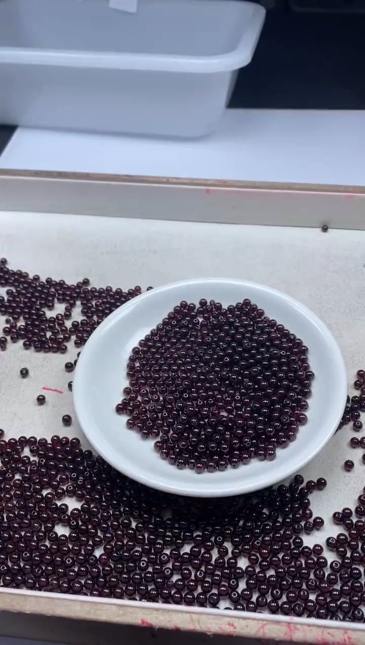 【闪购商品】石榴石颈饰未镶嵌w1553石榴石4mm*50颗