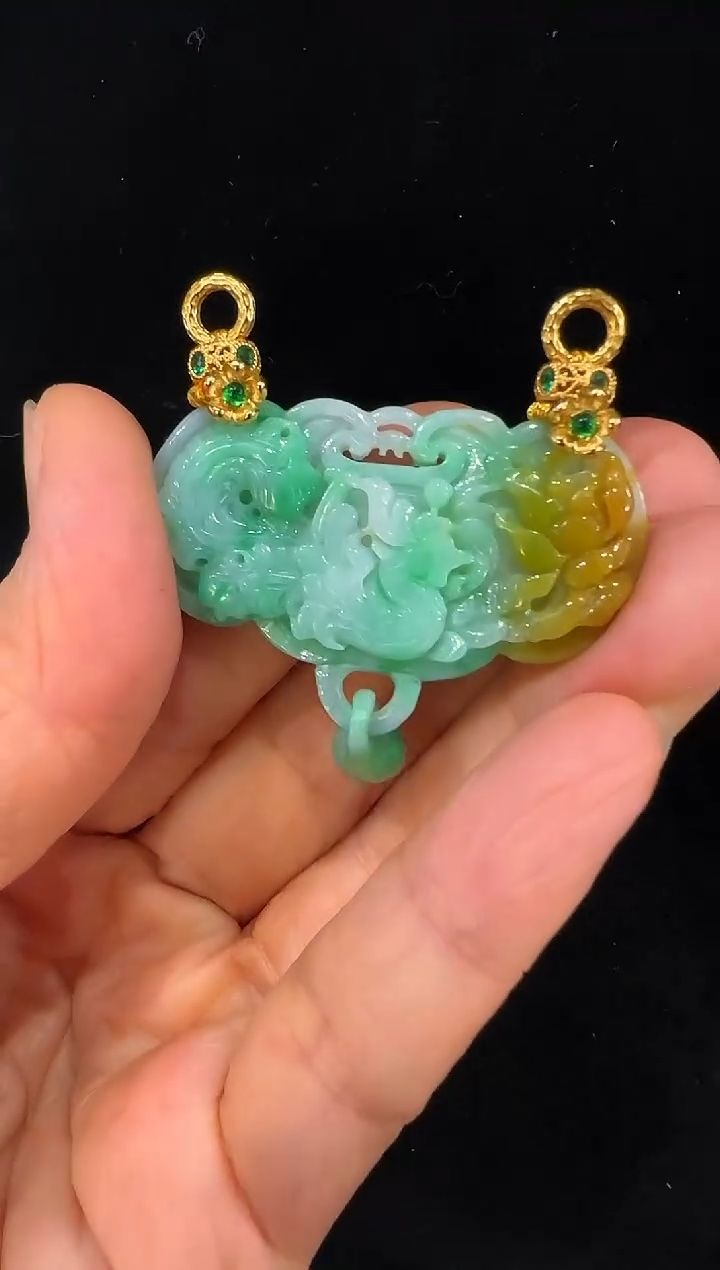 颈饰未镶嵌翡翠国风