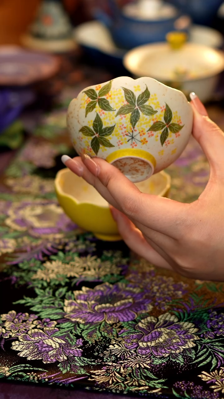 焦糖桂花外绘普洱杯