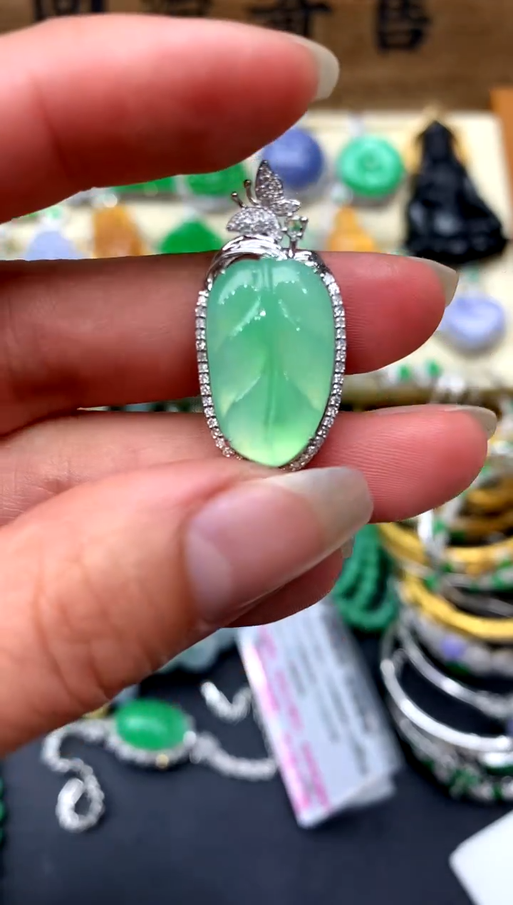 【闪购商品】翡翠颈饰18K金镶嵌276-中国好珍宝