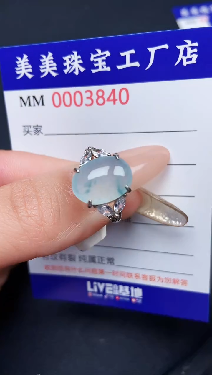 【闪购商品】翡翠颈饰银S925镶嵌3840