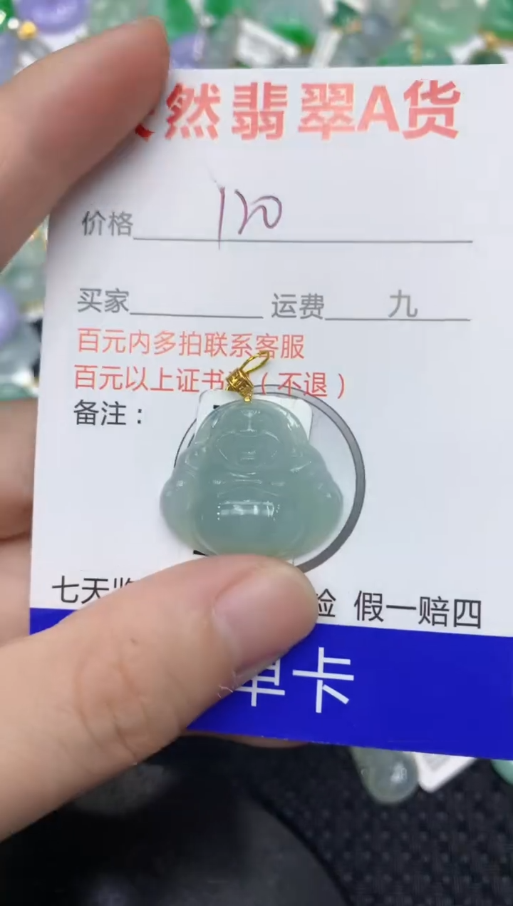 【闪购商品】翡翠颈饰18K金镶嵌11111111111