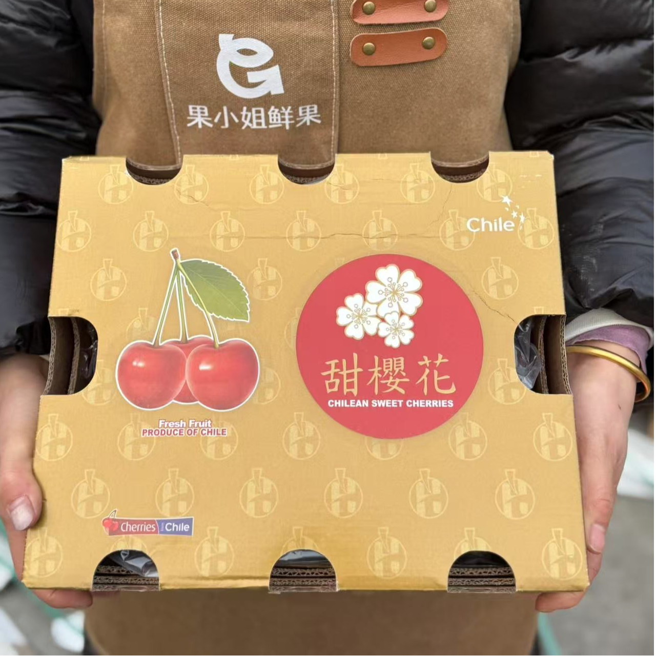 【果小姐】甜樱花拉宾斯JD车厘子158元一箱2500g内附果径卡