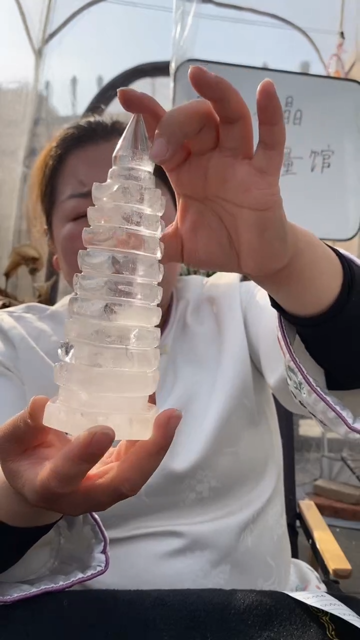 【闪购商品】水晶文昌塔未镶嵌白水晶文昌塔D552