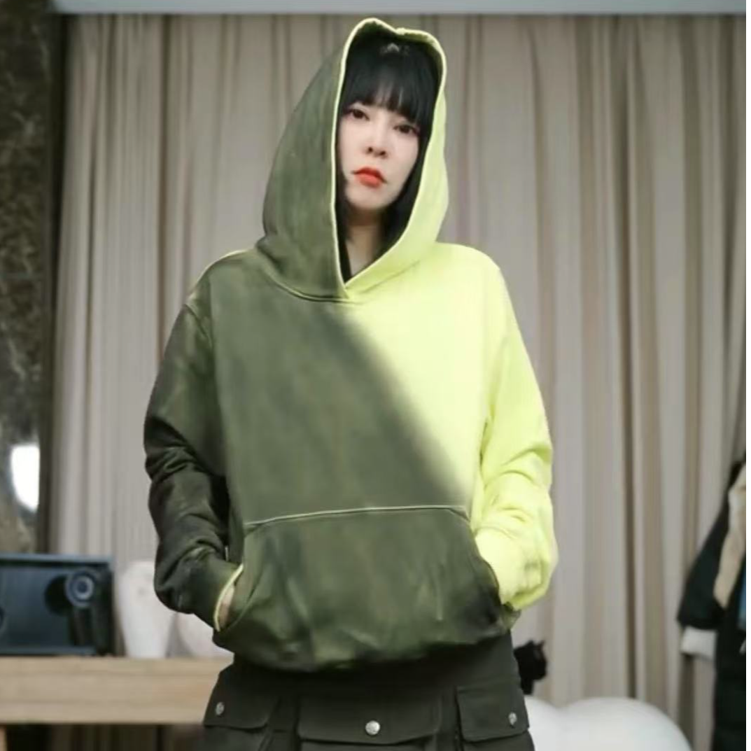 infobyfive福利早秋新款拼色撞色袋鼠口袋连帽卫衣NF0502037