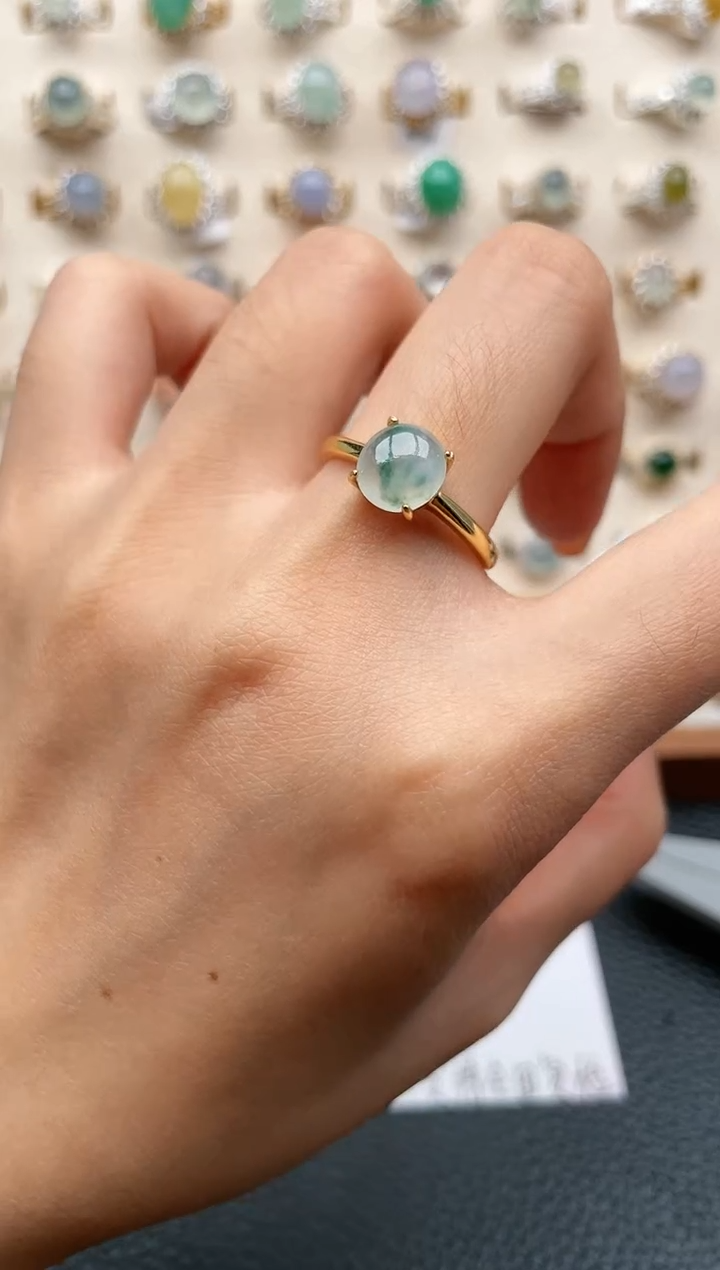 【闪购商品】翡翠戒指银S925镶嵌1111