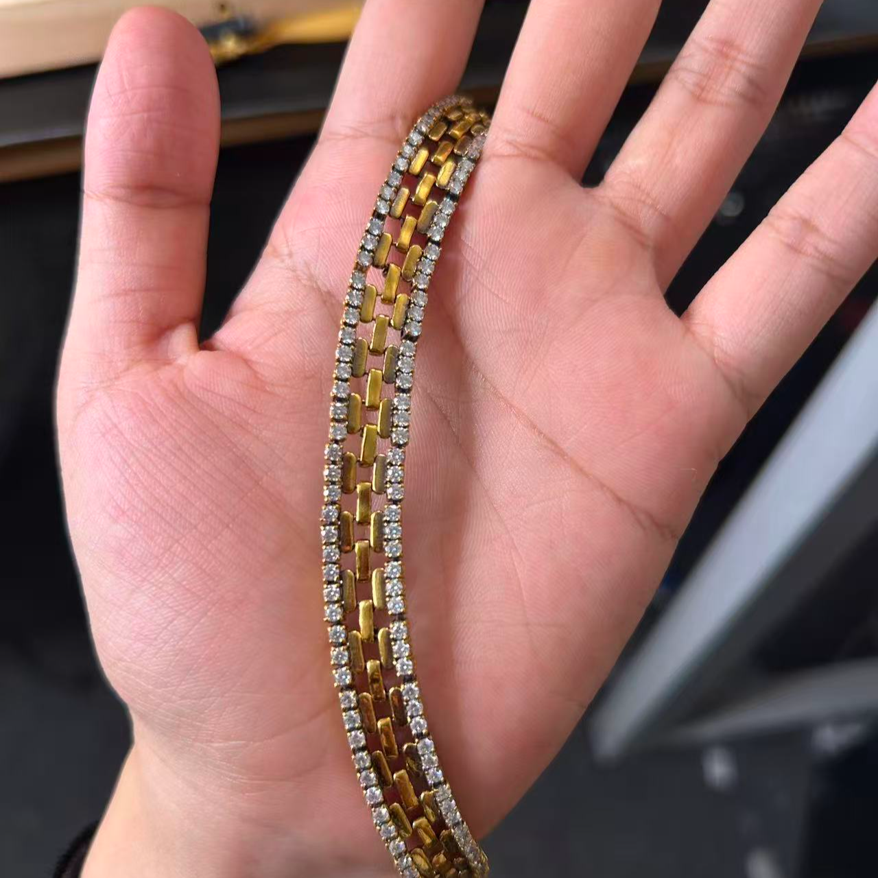 周帝王（定金）电黑金黄金时尚卡链潮流男女通戴项链重工经典合集