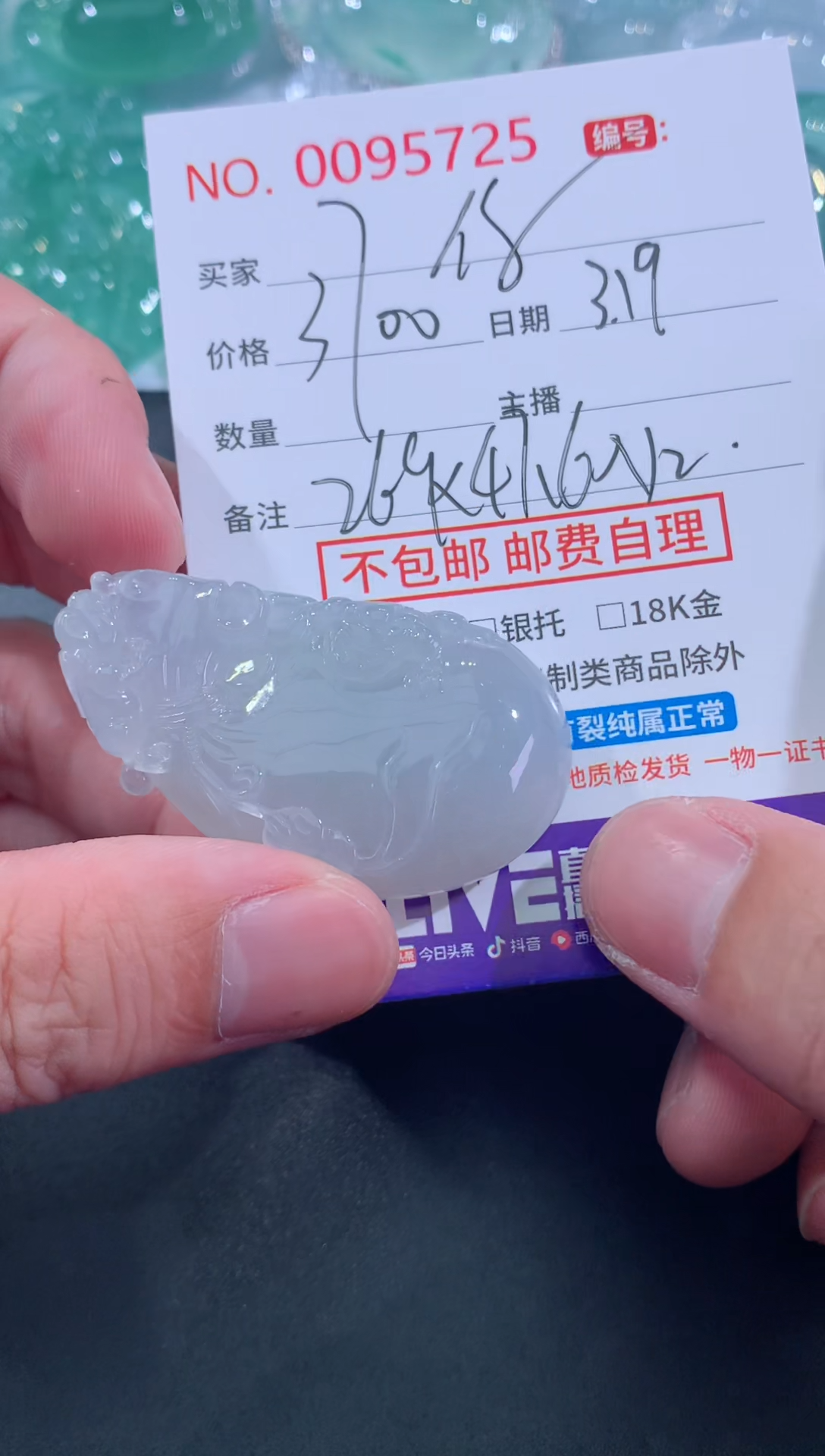 【闪购商品】翡翠未镶嵌颈饰你