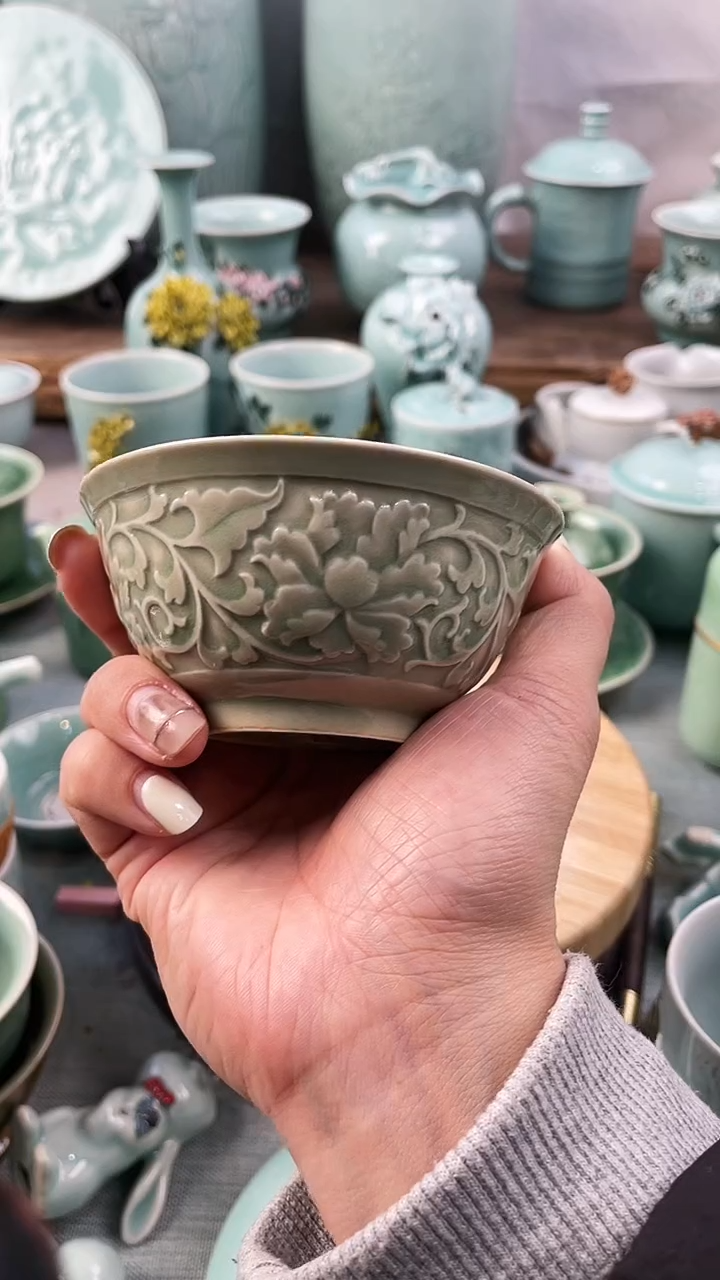 【闪购商品】纯手工 特价 微瑕 慧仙青瓷限时福利放漏