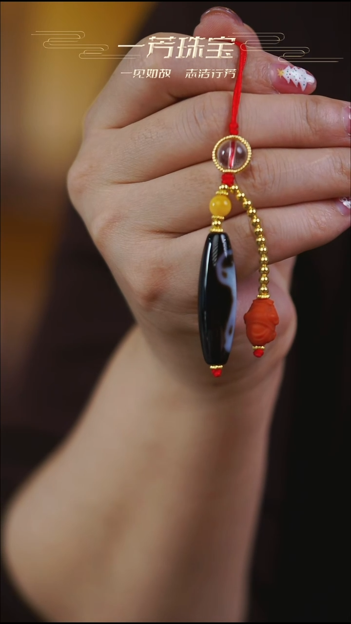 玛瑙/玉髓（覆膜）耳饰未镶嵌妙音