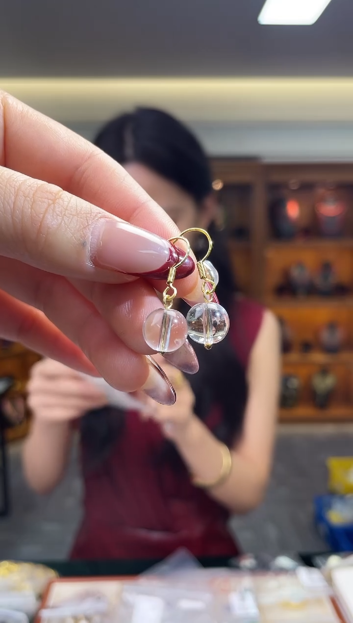 未镶嵌耳饰水晶（多样性发一件）