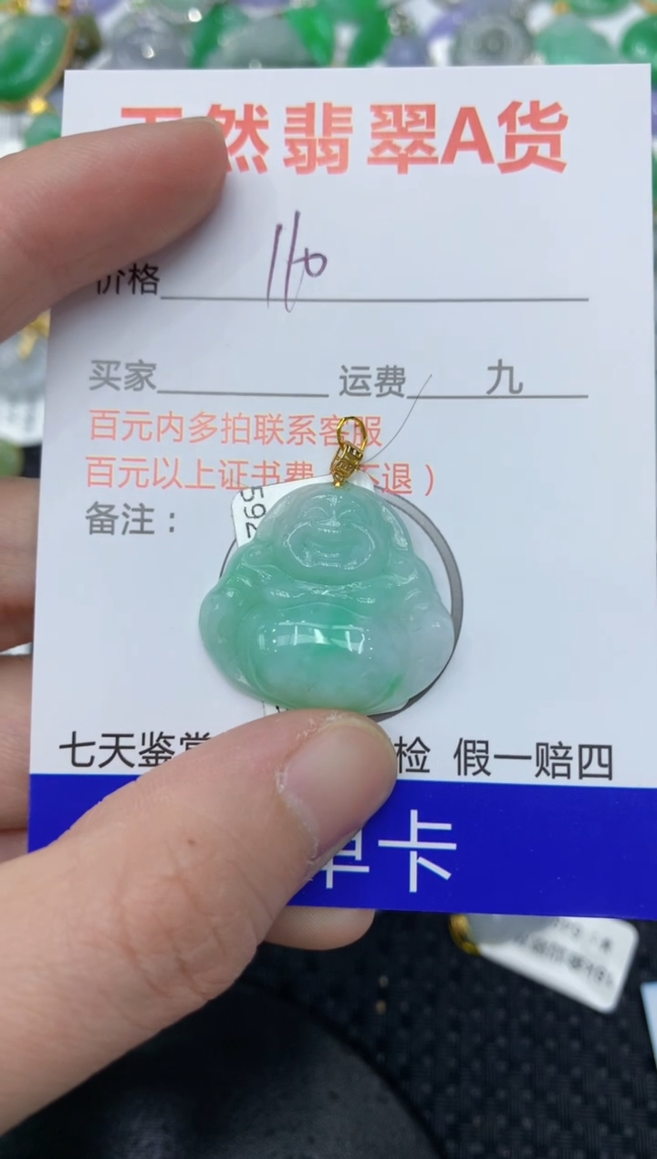 【闪购商品】翡翠颈饰18K金镶嵌11111111111