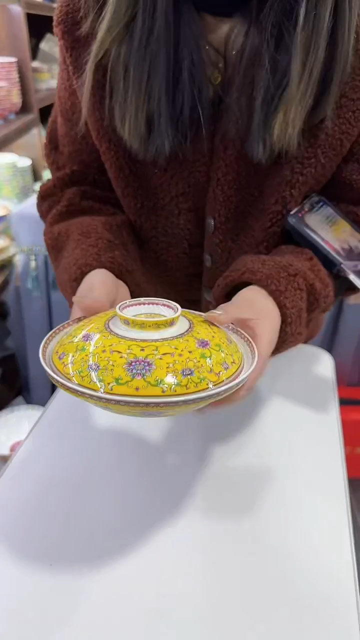 【闪购商品】瓷片7.5英寸【盖盘】1个景德镇陶瓷