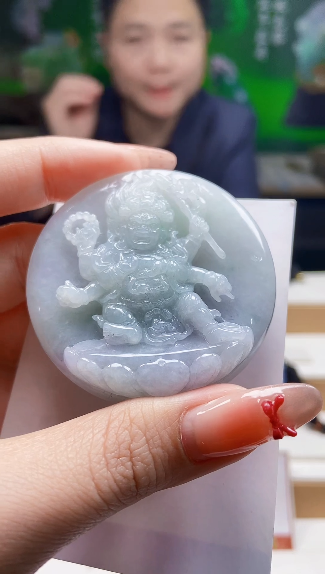 颈饰未镶嵌翡翠翡翠A货