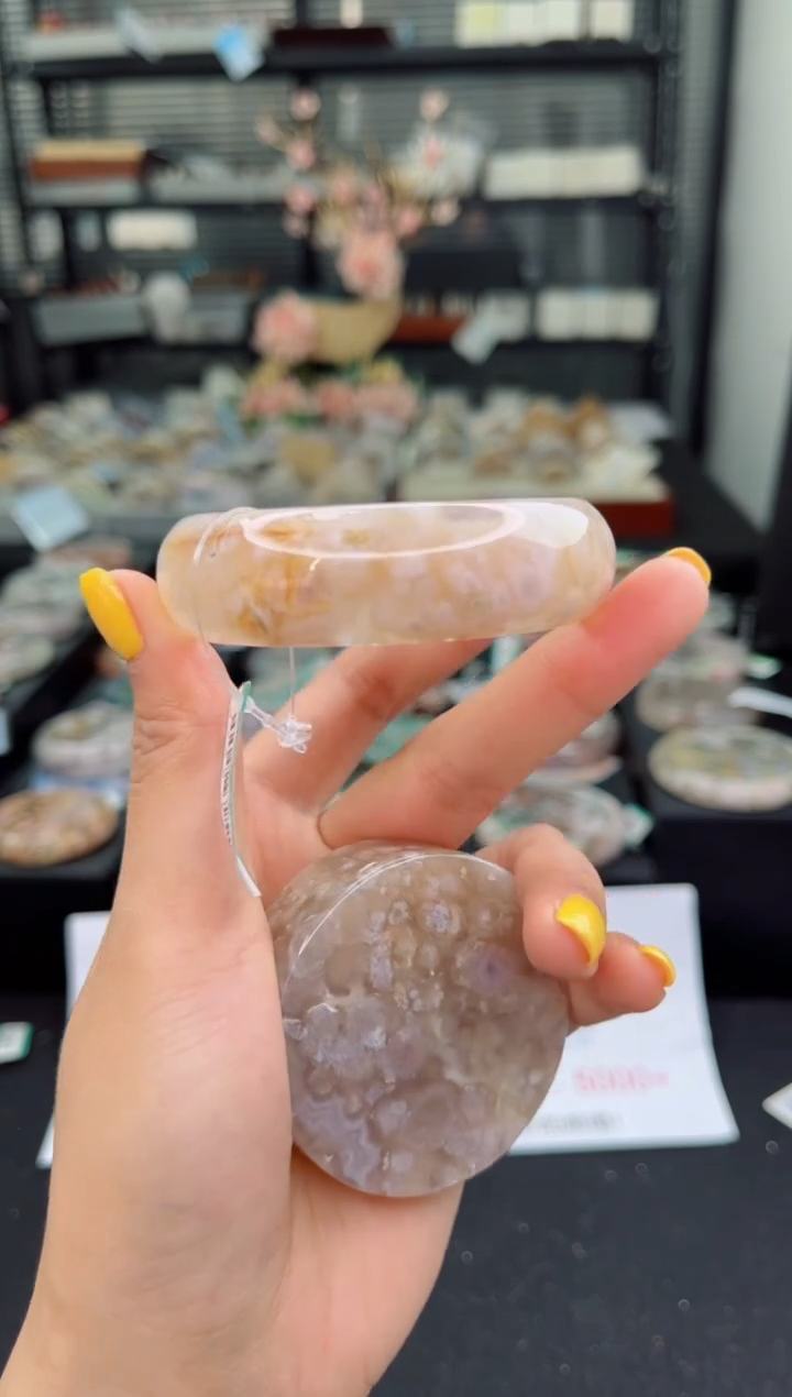 【闪购商品】石英质玉未镶嵌手镯55圈口（赠品镯心）1321694