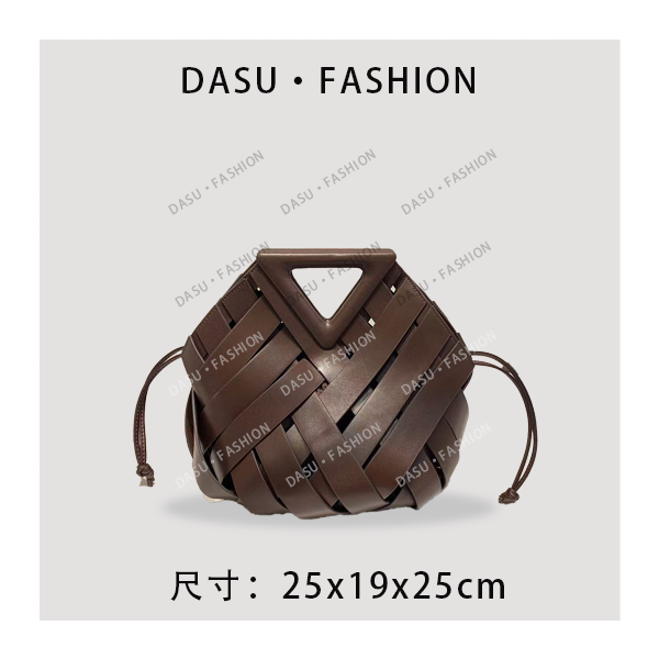 【苏总专属】J-6449-咖啡时尚潮流气质小众腋下包斜挎包