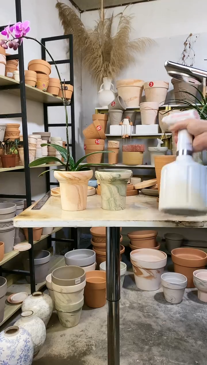 【闪购商品】陶13*13双色蘑菇盆组合 2盆无托