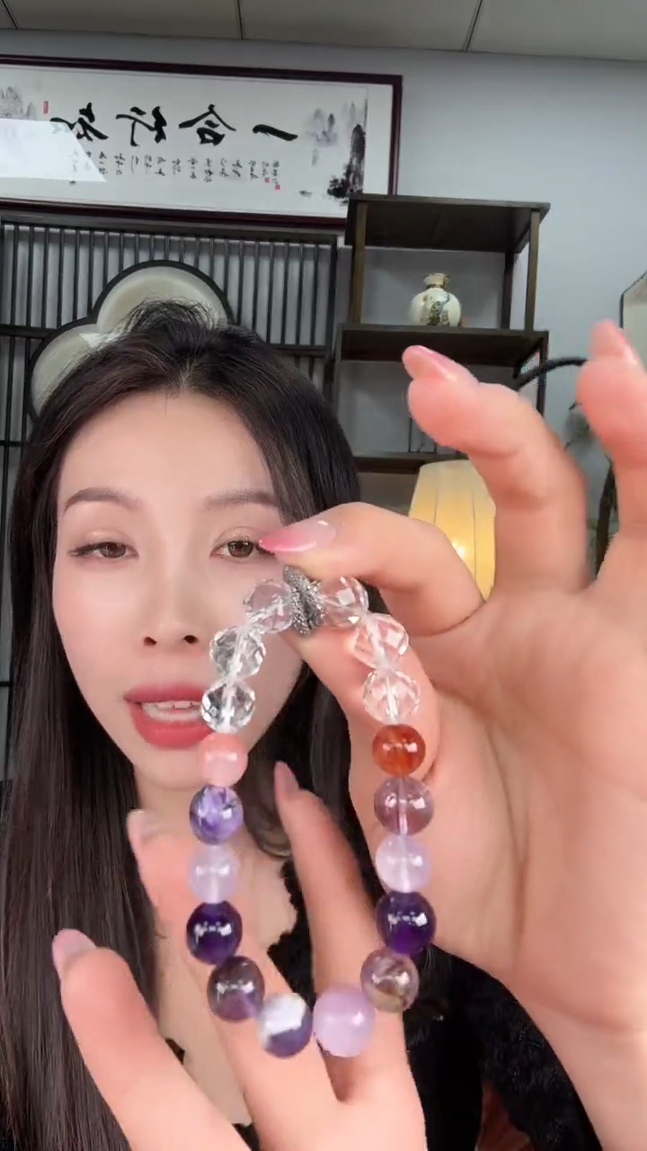 未镶嵌手链水晶  B4635 多样性发货其一