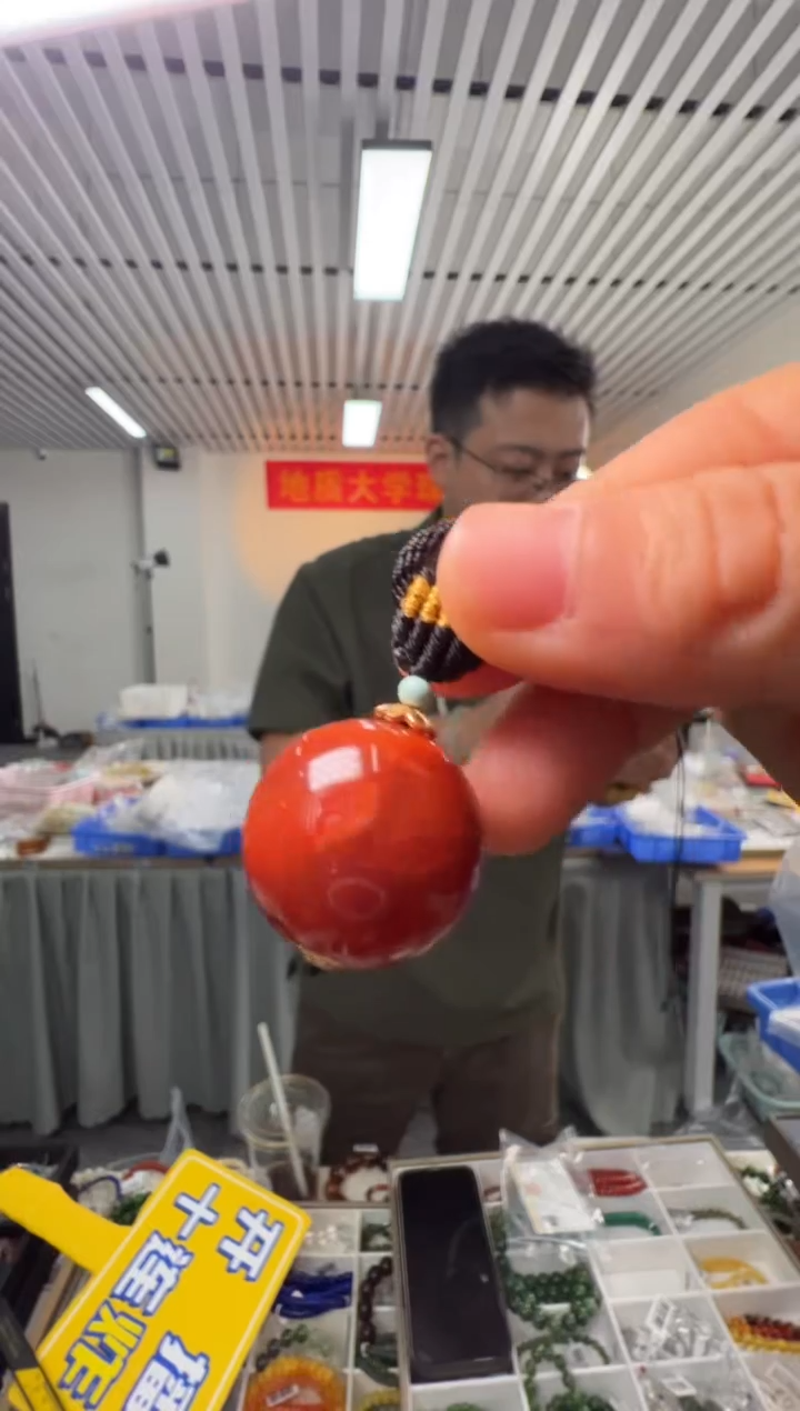 南红玛瑙未镶嵌项链约20mm南红圆珠项链