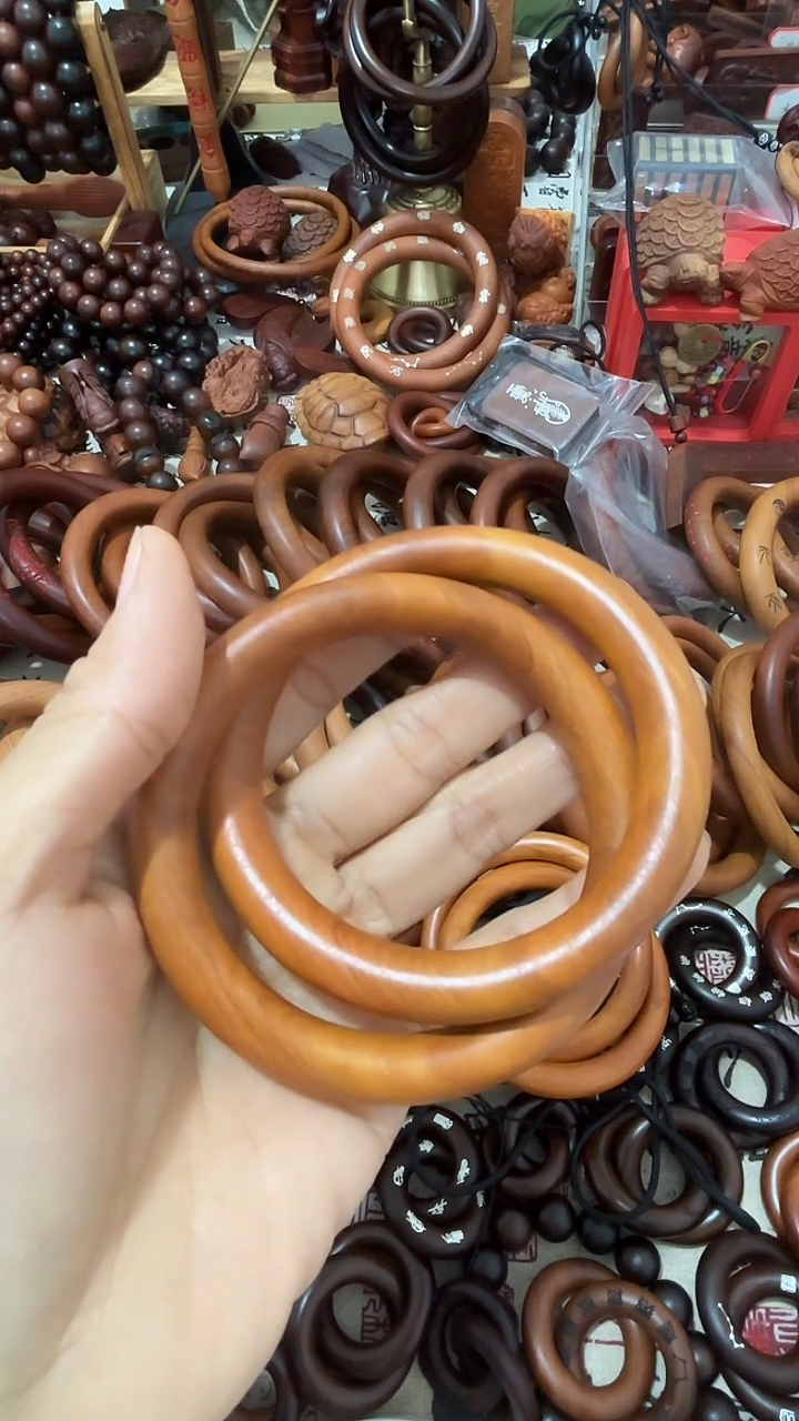 枣木大**匠乾坤圈枣木65圈口细一物一拍