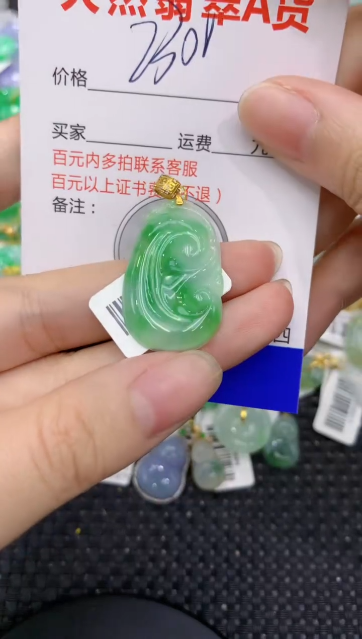 【闪购商品】翡翠颈饰18K金镶嵌8888888888