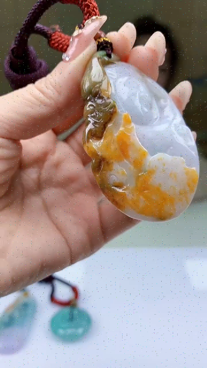 【闪购商品】定制翡翠未镶嵌4902ty-毛货挂件15