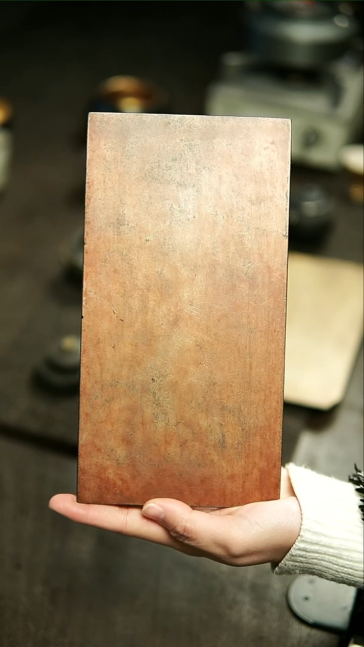 【闪购商品】瘦马木胎大漆茶盘橙红色