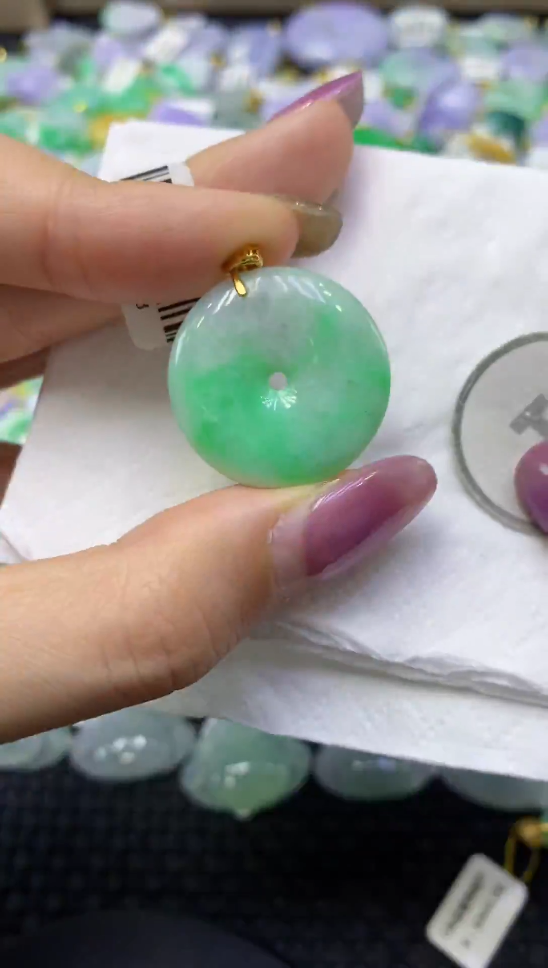 颈饰未镶嵌翡翠天然缅甸翡翠A货