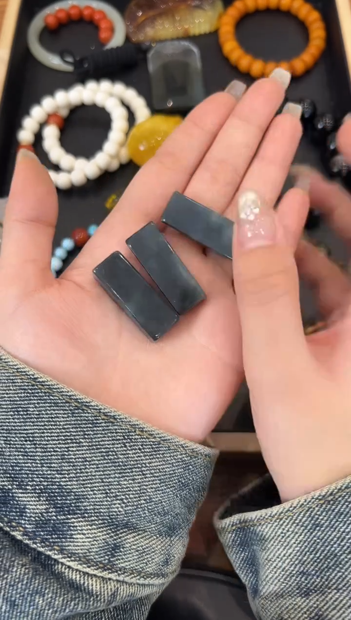 颈饰未镶嵌和田玉青花多样性发货拍一发一-593451