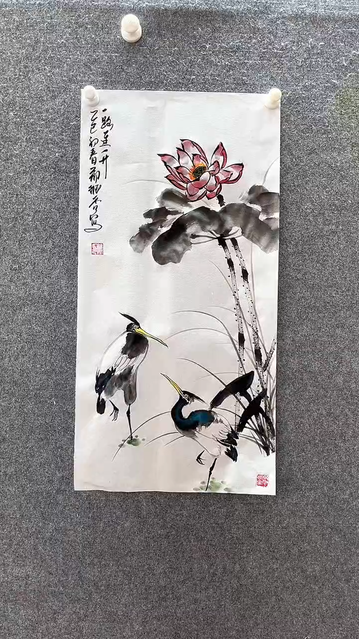 【闪购商品】国画一路连升；；；；；；；；