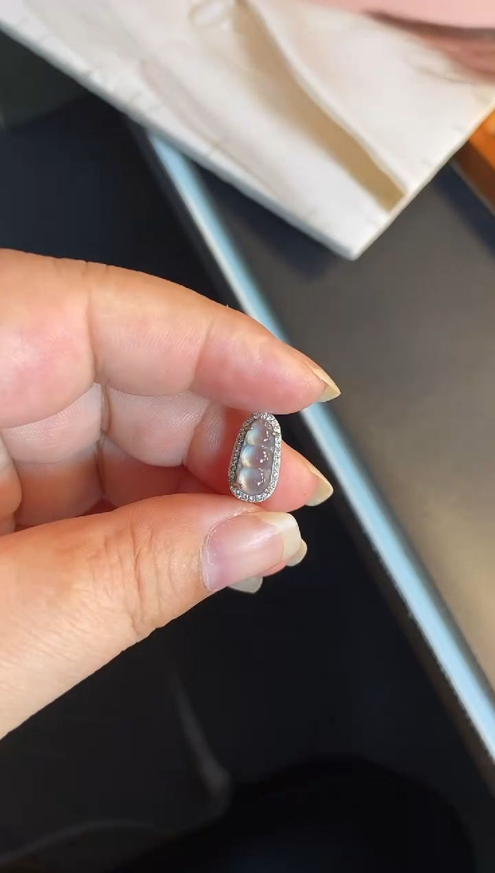 吊坠(不含链)银S925镶嵌翡翠1