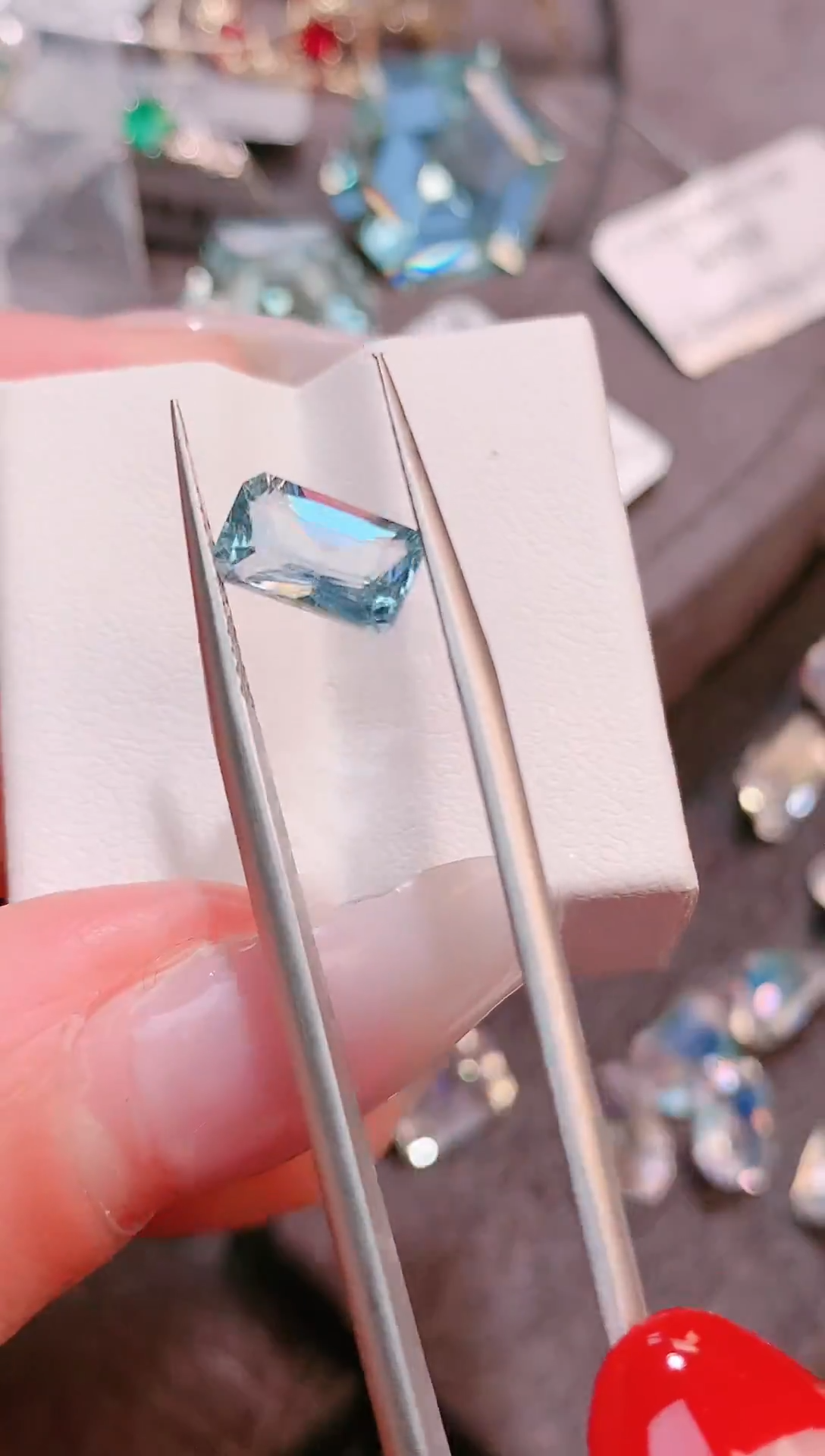 裸石海蓝宝石天然1.25ct