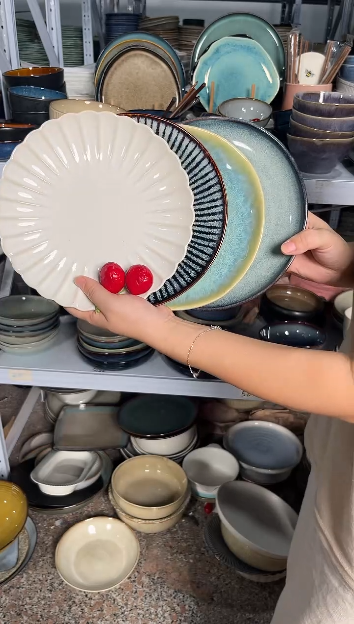 陶瓷外贸尾货瑕疵满20包邮X4 小盘组合