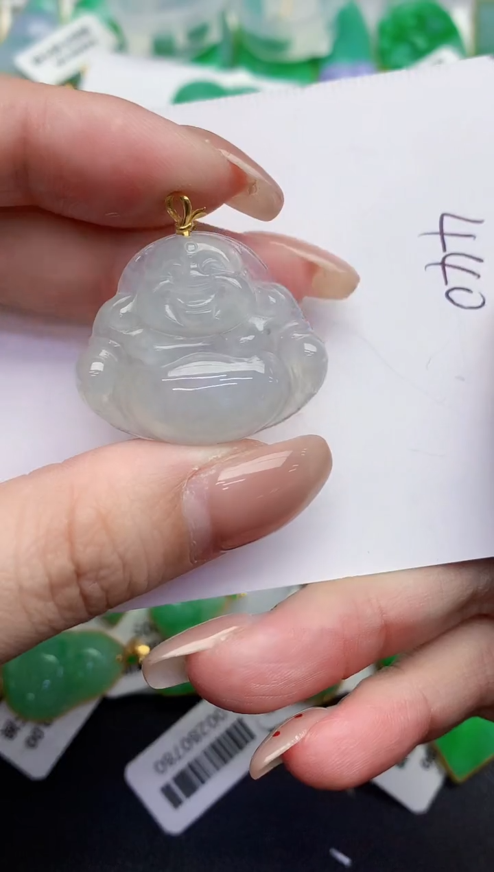 翡翠18K金镶嵌颈饰000000000000