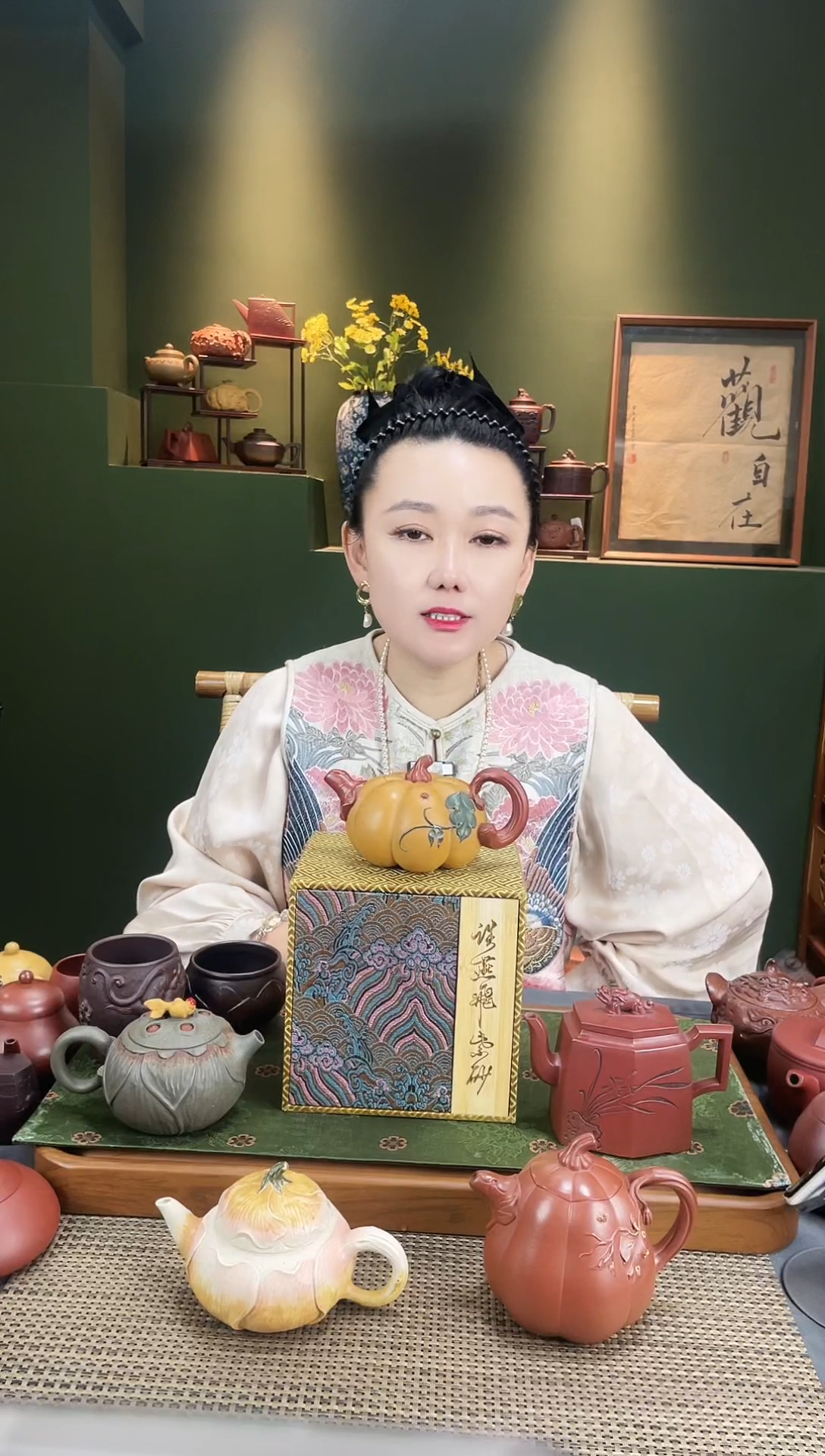 【闪购商品】紫砂茶壶谈燕飞蟹黄段金瓜纳福南瓜壶