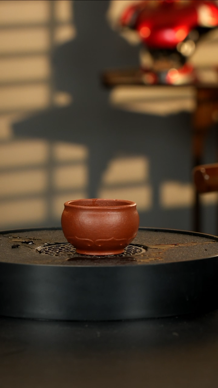 茶壶紫砂精挑24目满砂陶都路红降坡手工如意杯