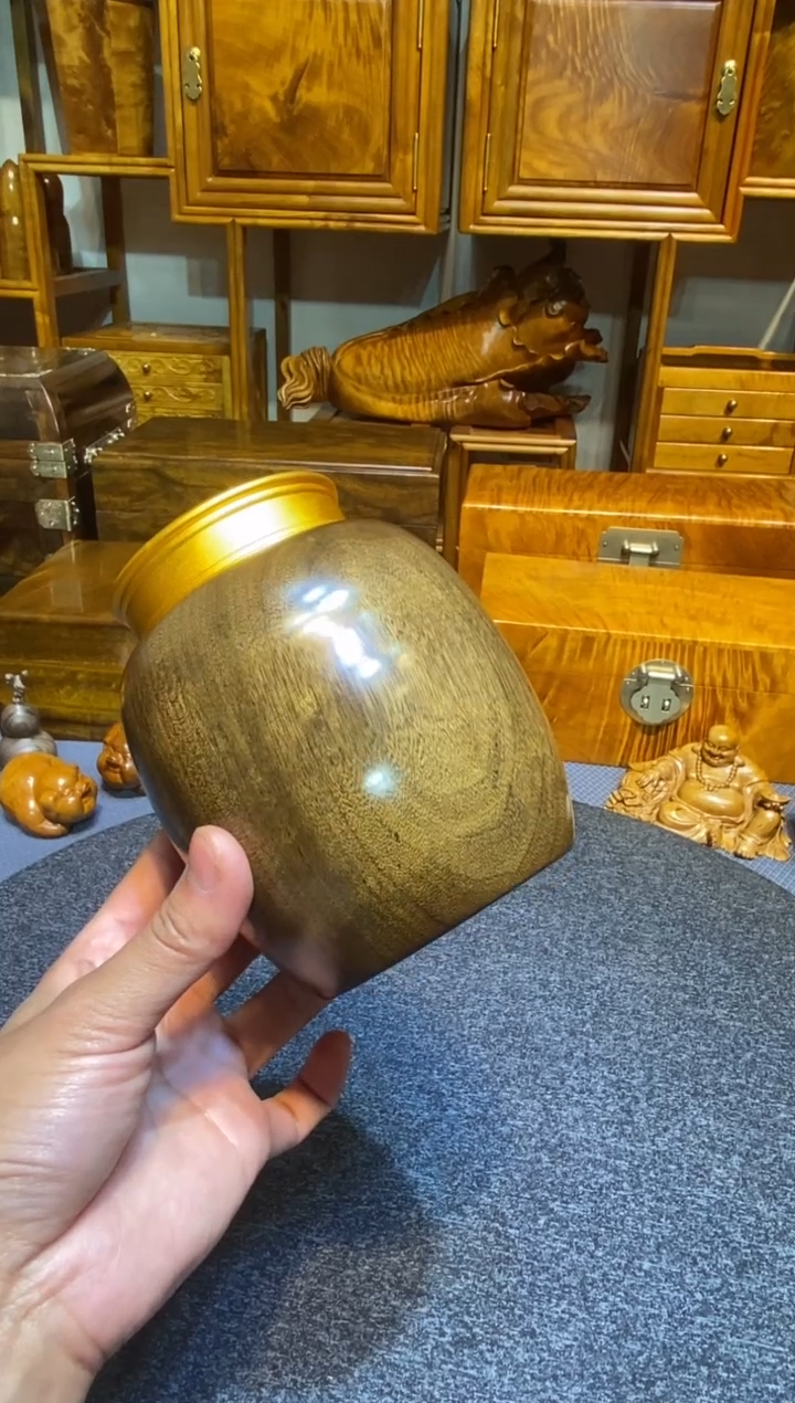 【闪购商品】金丝楠木艺阴沉木 茶叶罐