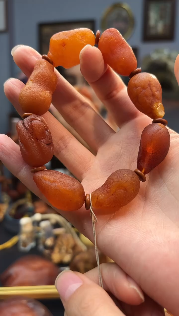 手串琥珀未镶嵌手串