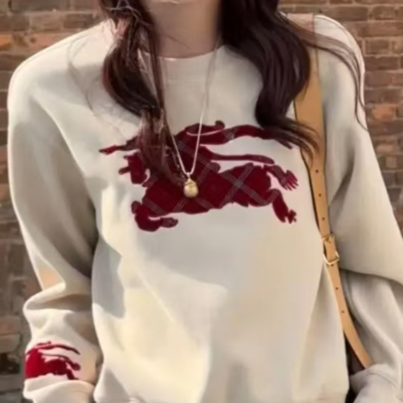 BANSUISDGA男款【肖】时尚宽松【红色战马】男女同款卫衣