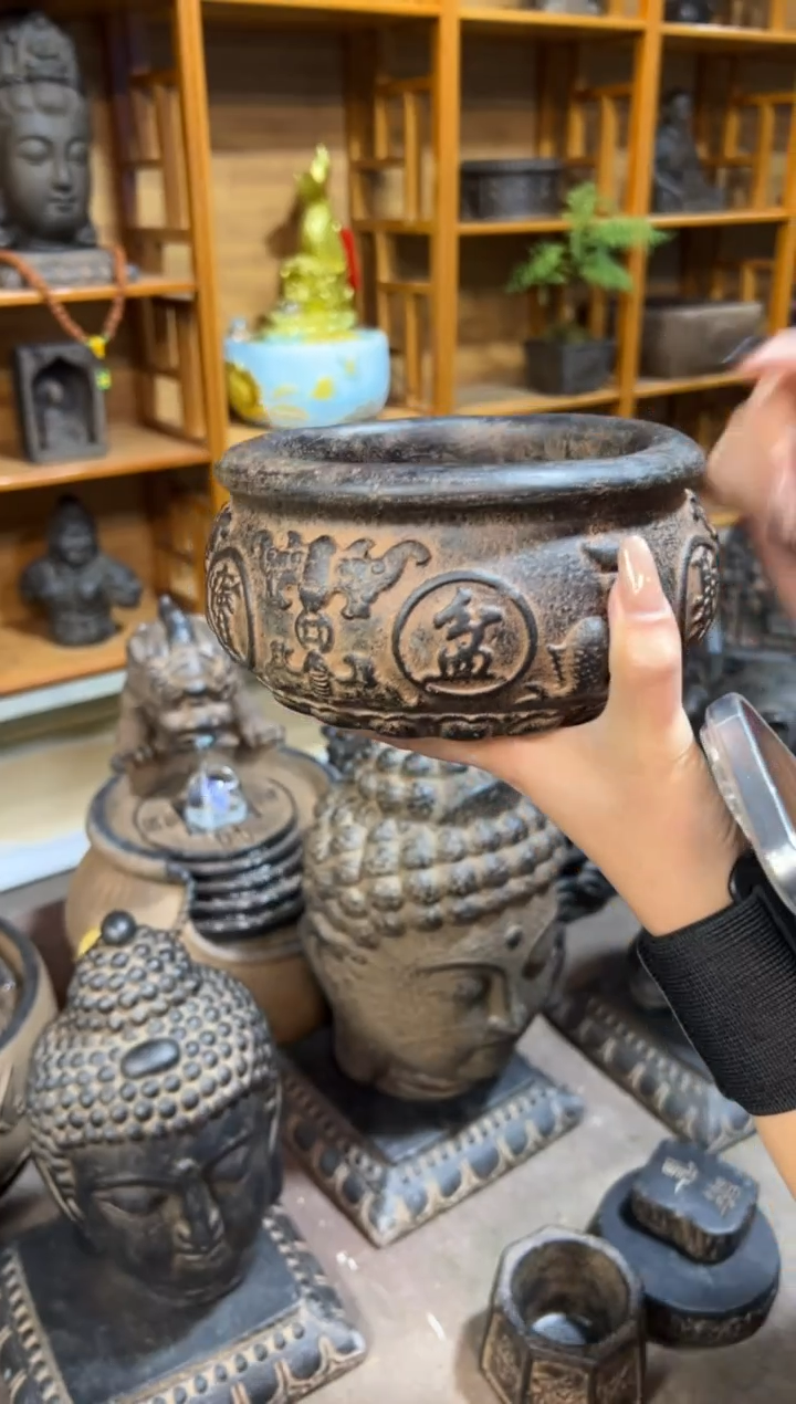 陶土【火山泥】聚宝盆