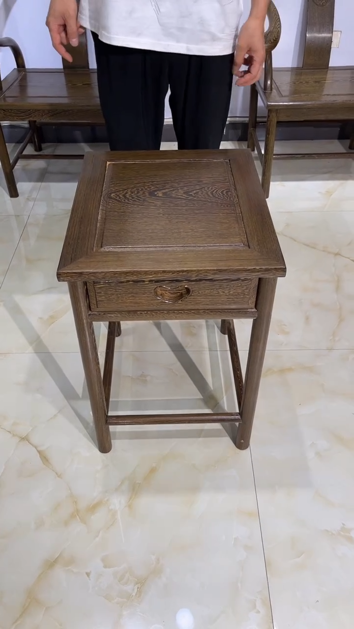 鸡翅木类成套家具抽几尺寸40*47.5*60高