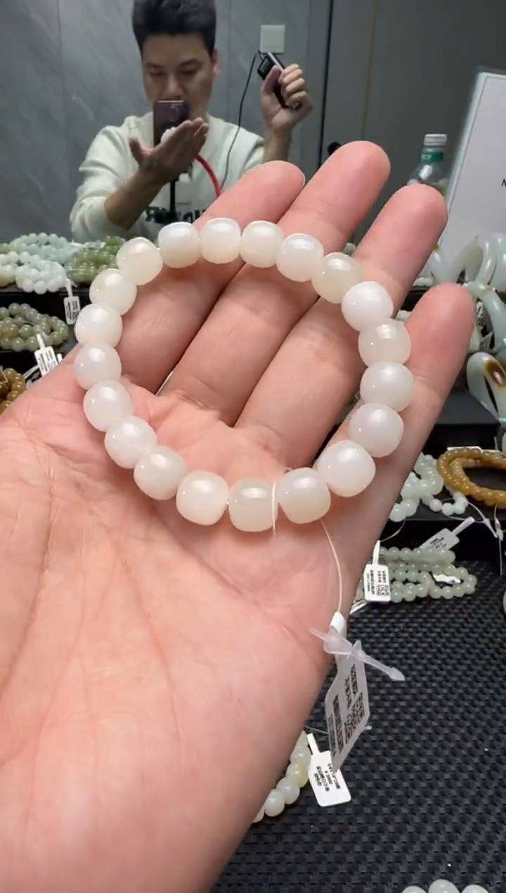 未镶嵌手串和田玉天泰手串卡9x10