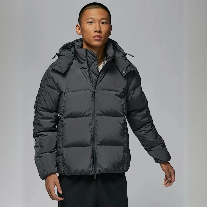 NIKE/耐克男款 AJ DOWN JKT 短款 黑灰 羽绒服FV7220-060